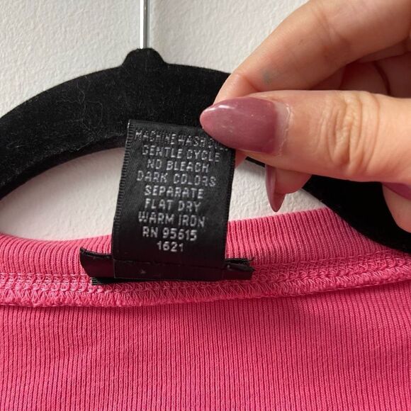 Rafaella Women's 100% Cotton Pink Tiny Flower Embroidered Cardigan Long Sleeve P - Picture 7 of 8